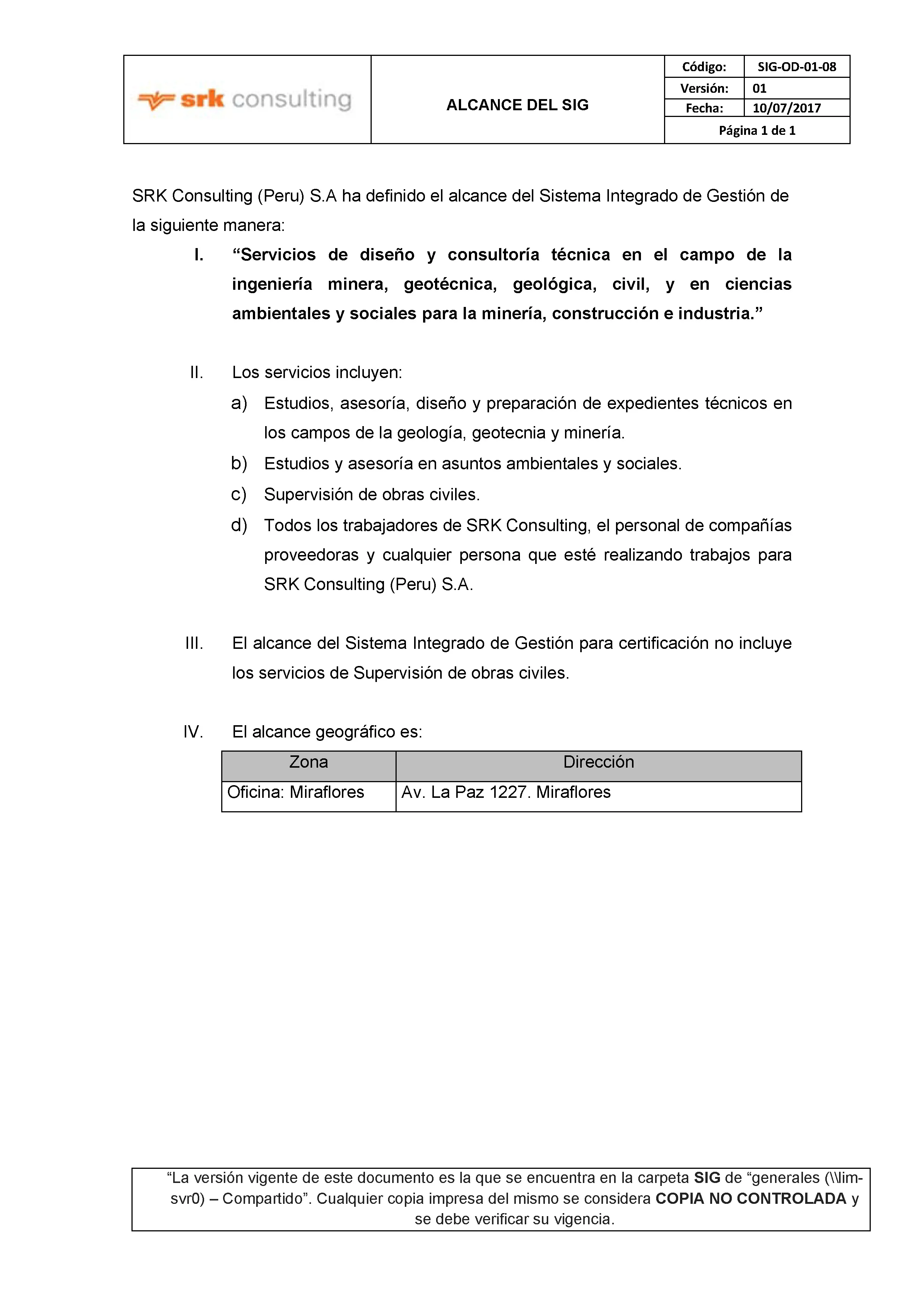 SRK PERU obtiene recertificaci n del ISO 9001 ISO 14001 y OHSAS